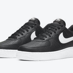 Nike Air Force 1 Low Mens Size 11.5 Shoes Black White Gum Sole Sneakers Panda